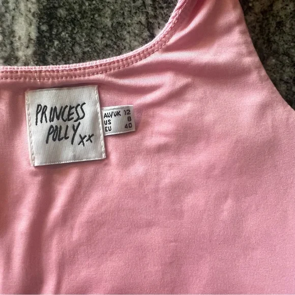 PRINCESS POLLY | Kaeshia Rib Bustier Bubblegum Pink Lower Impact Corset Top🩷 - Picture 8 of 12